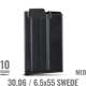MDT - 30.06 / 6.5x55 SWEDE / 6.5-284 Metal Magazine - MED - 10 RND